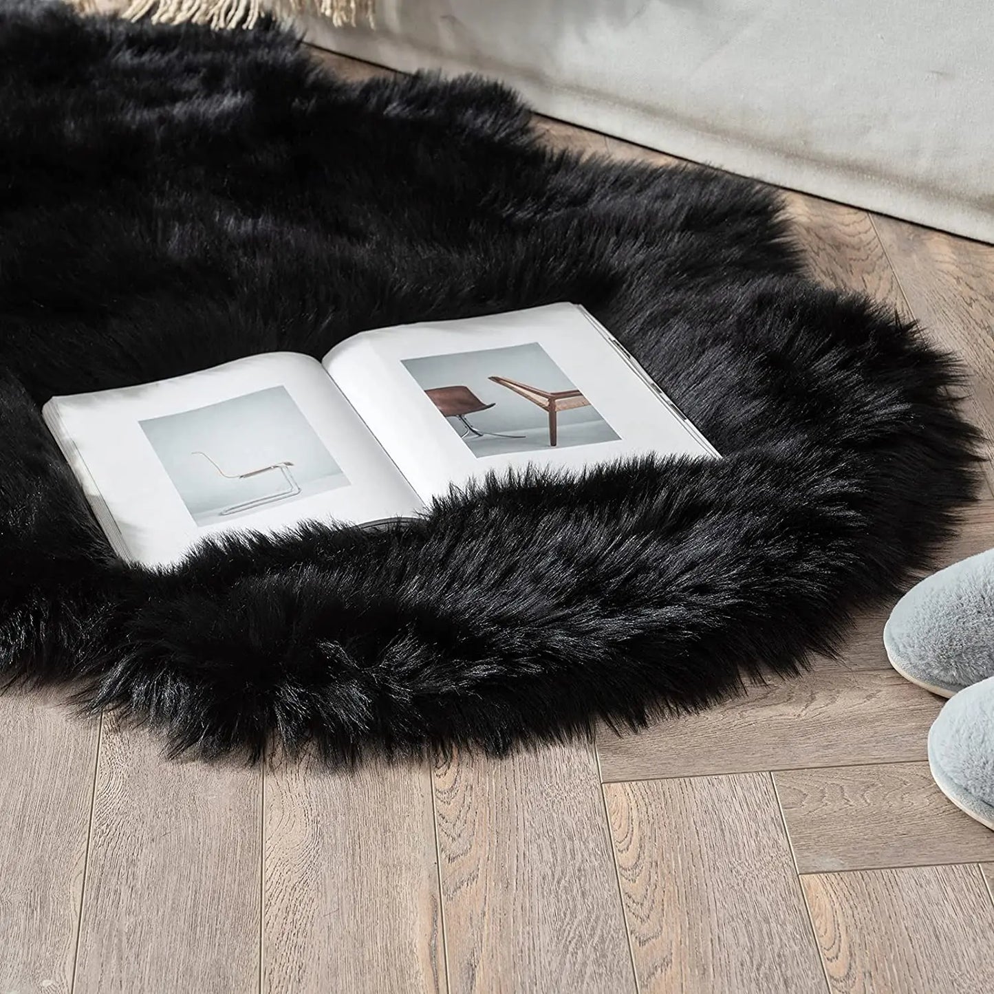 Tapis Moumoute Noir