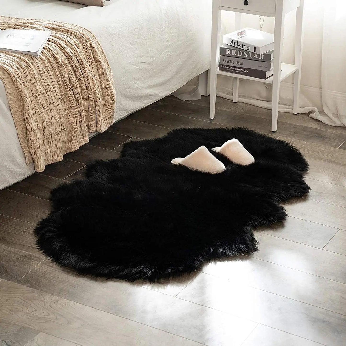 Tapis Moumoute Noir