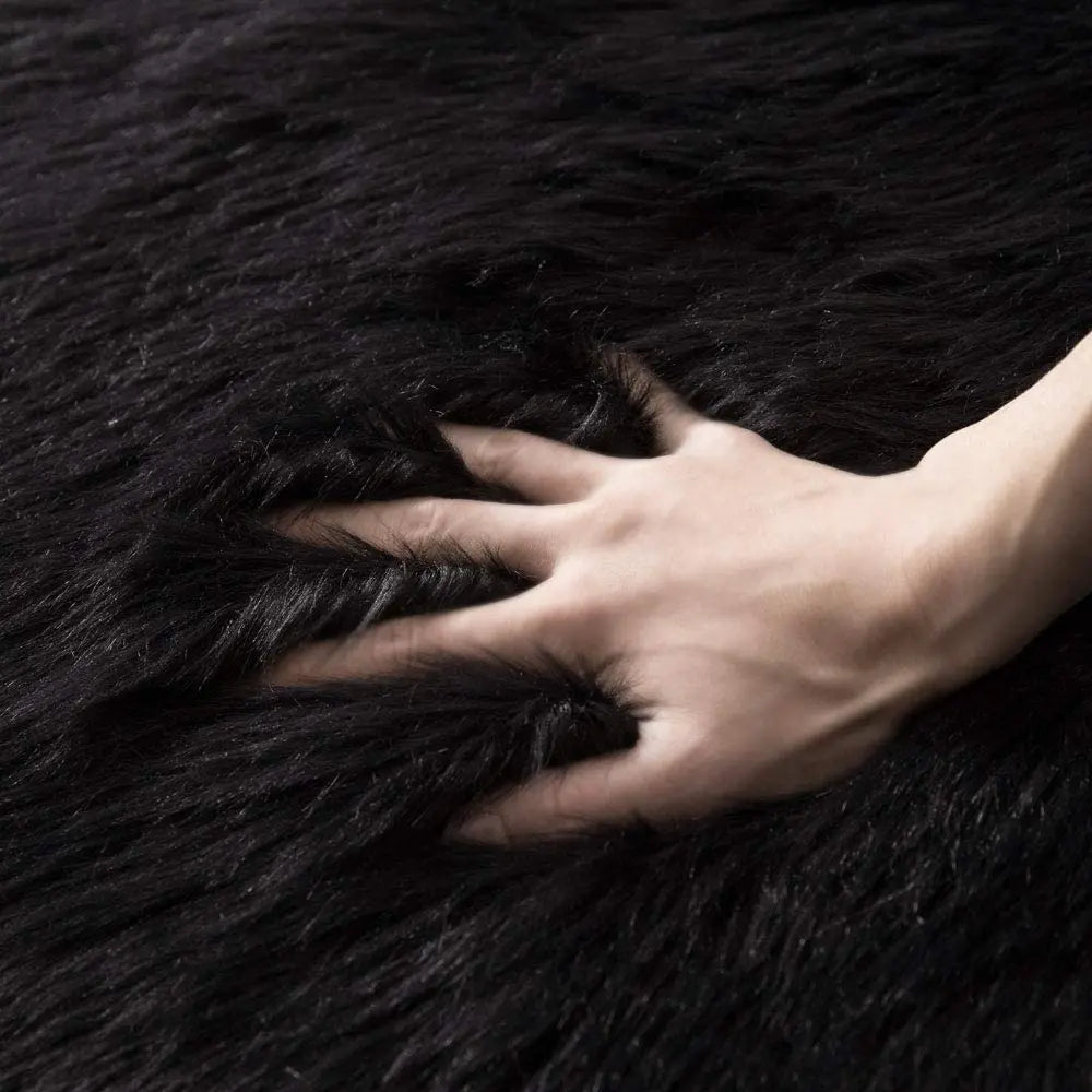 Tapis Moumoute Noir
