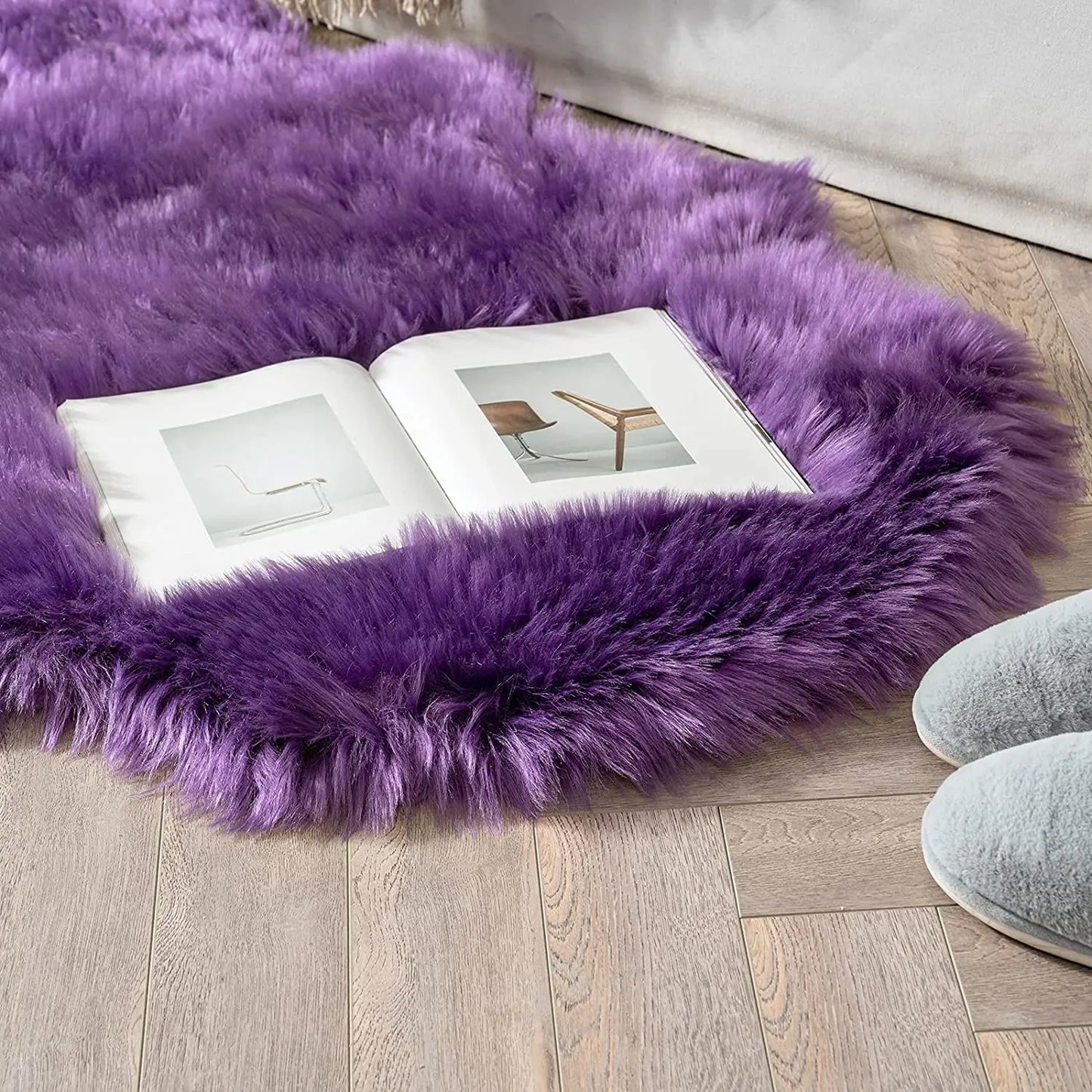 Tapis Moumoute Violet