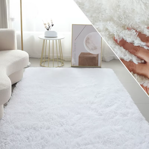 Grand Tapis Salon Blanc