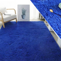 Grand Tapis Salon Bleu