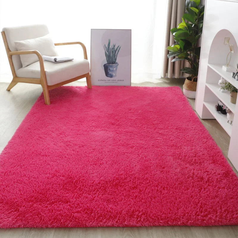 Grand Tapis Salon Fuchsia