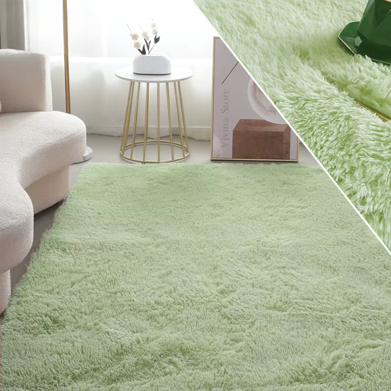 Grand Tapis Salon Vert Clair