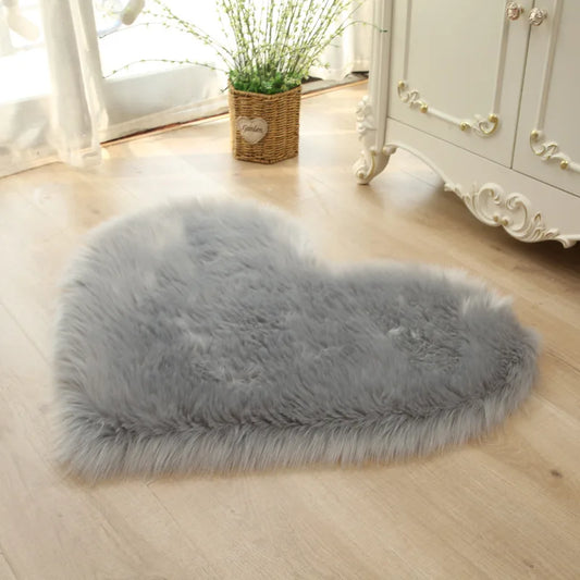 Tapis Coeur Gris