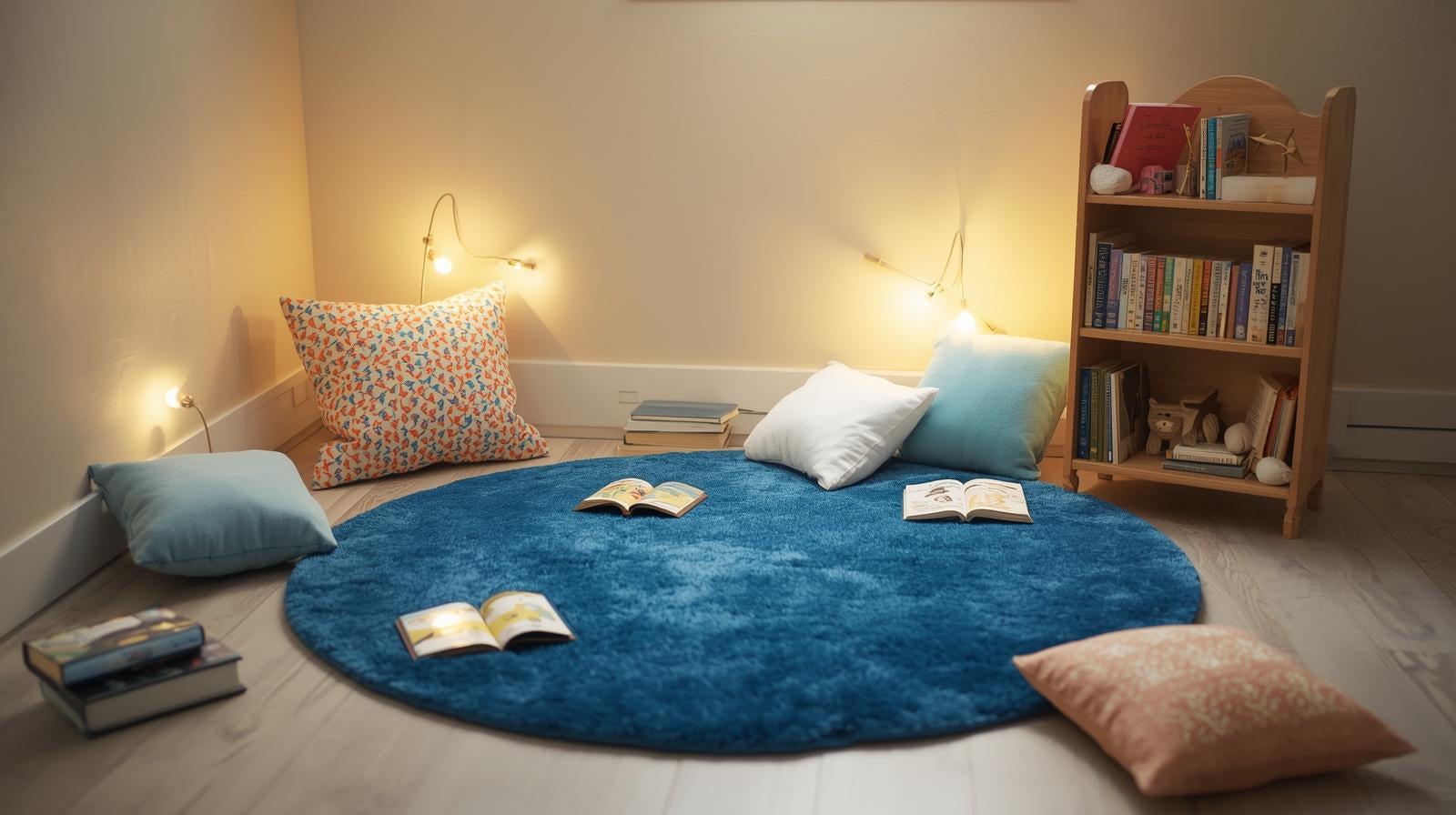 Tapis enfants coin lecture