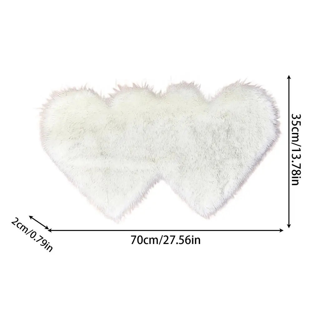 Tapis Coeur Rose fuchsia