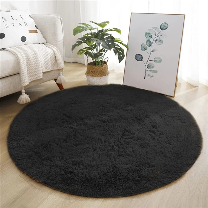 Tapis Rond Noir