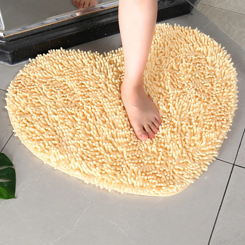 Tapis de bain coeur