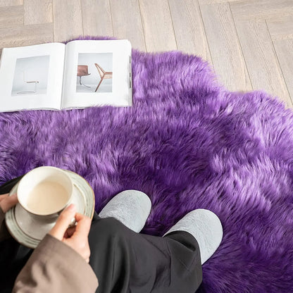 Tapis Moumoute Violet