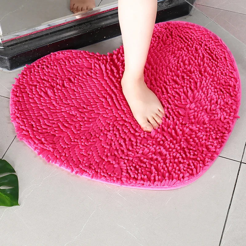 Tapis de bain coeur