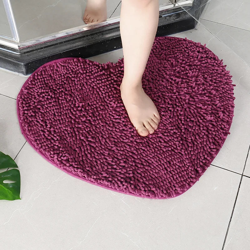Tapis de bain coeur