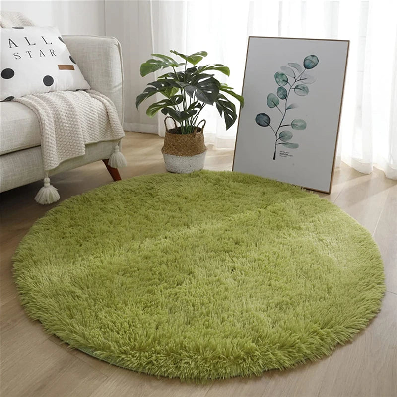Tapis Rond Vert