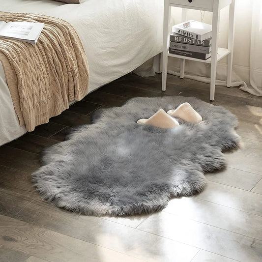 Tapis Moumoute Gris