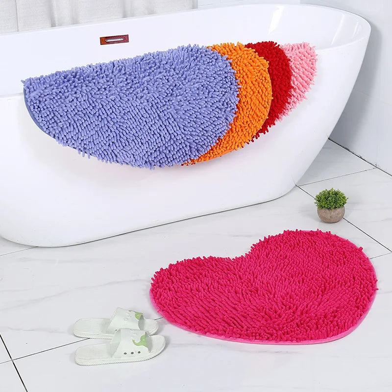 Tapis de bain coeur