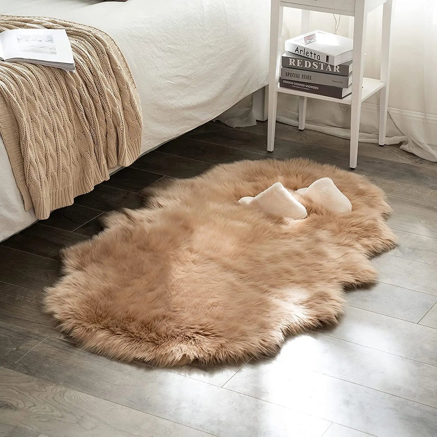Tapis Moumoute Beige