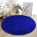Tapis Rond Bleu