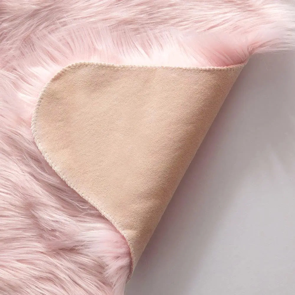 Tapis Moumoute Rose