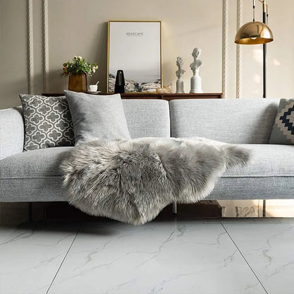 Tapis Moumoute Gris