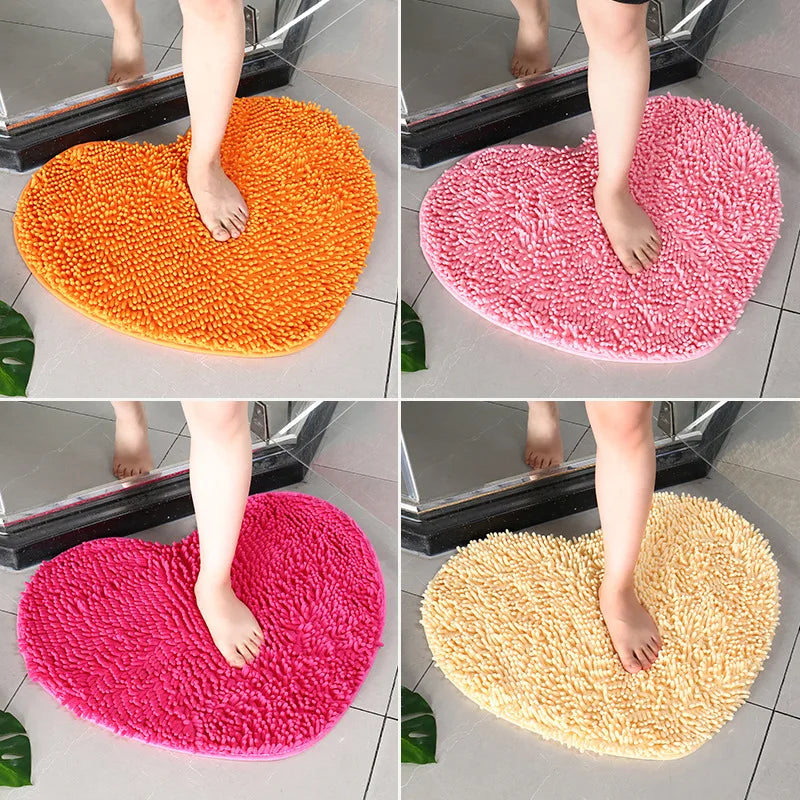 Tapis de bain coeur