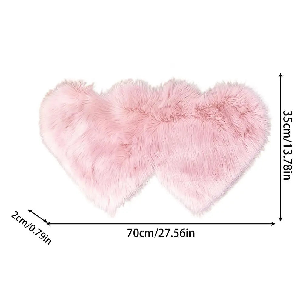 Tapis Coeur Rose fuchsia