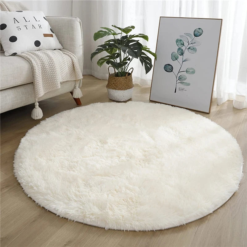 Tapis Rond Blanc