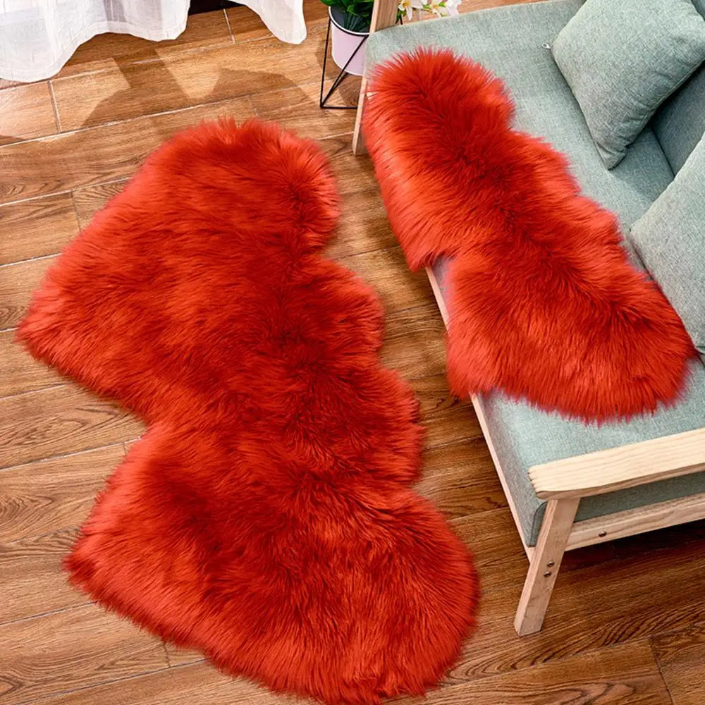 Tapis Coeur Rose fuchsia