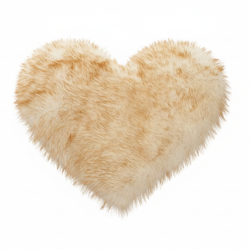 Tapis Coeur Beige 2