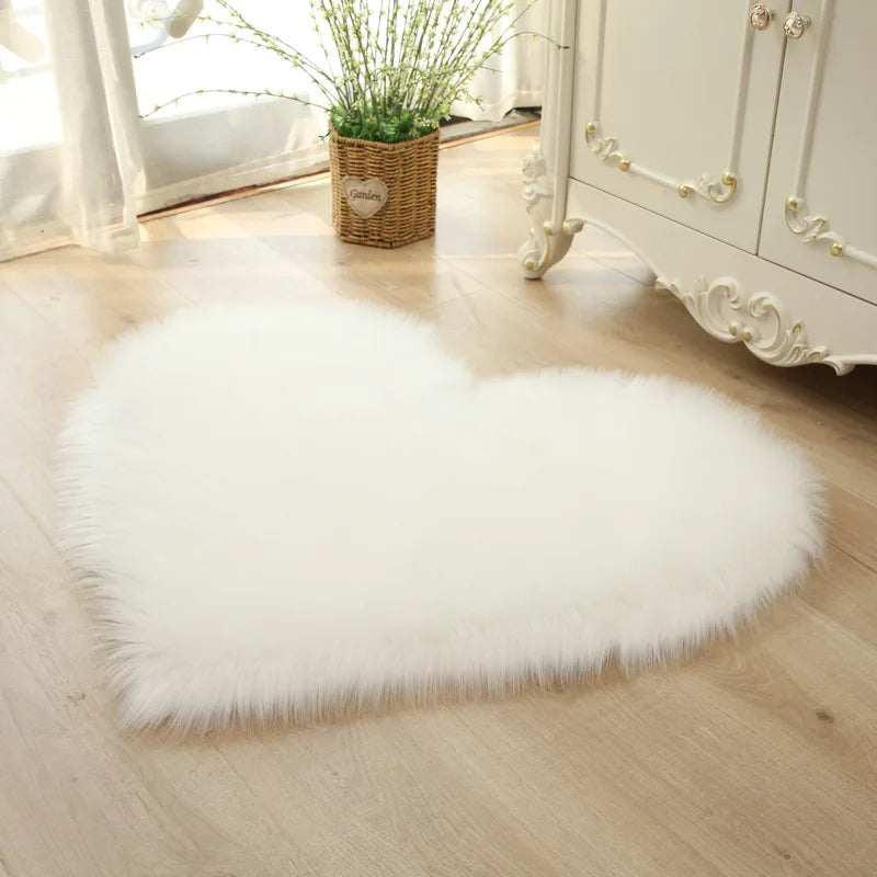 Tapis Coeur Blanc