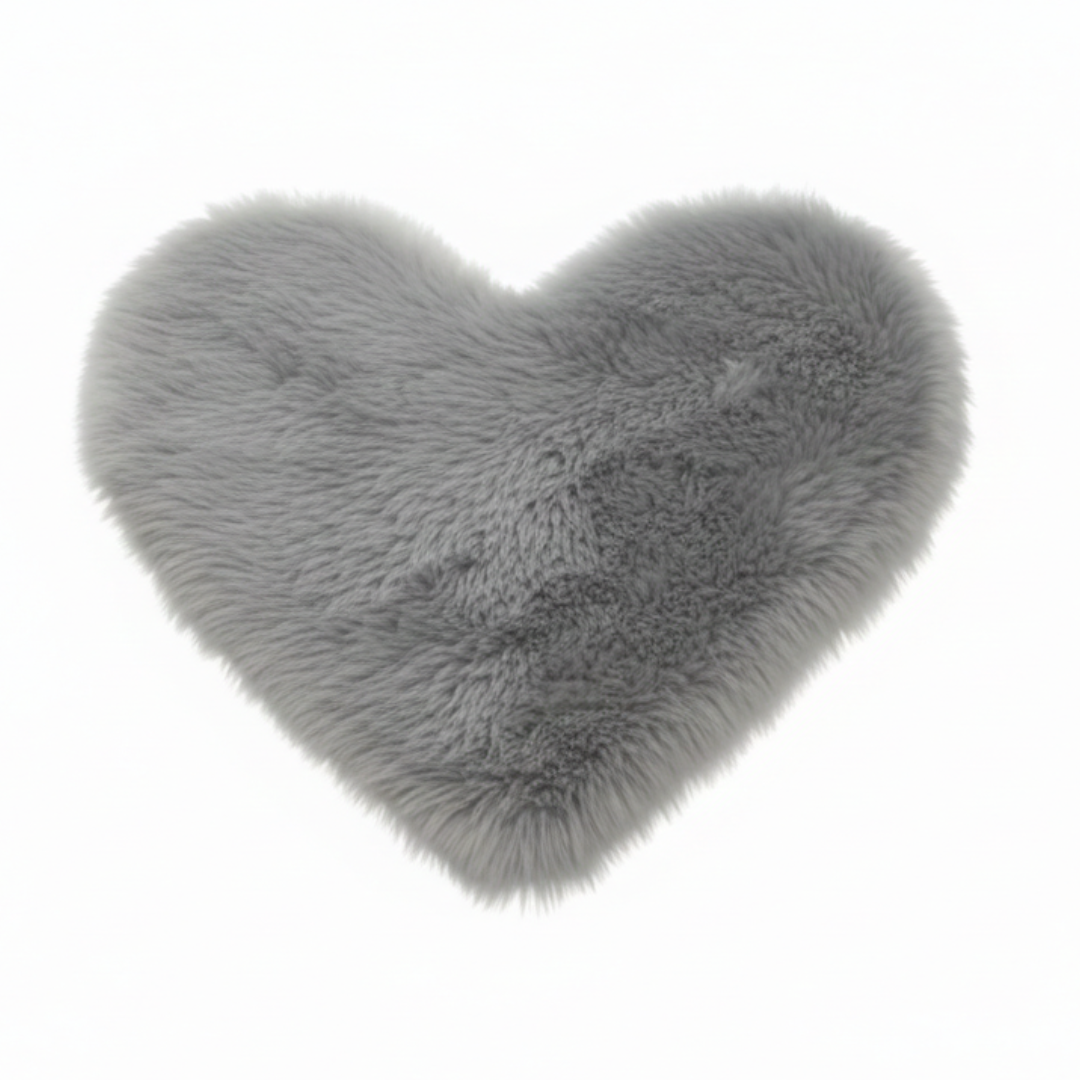 Tapis Coeur Gris 2