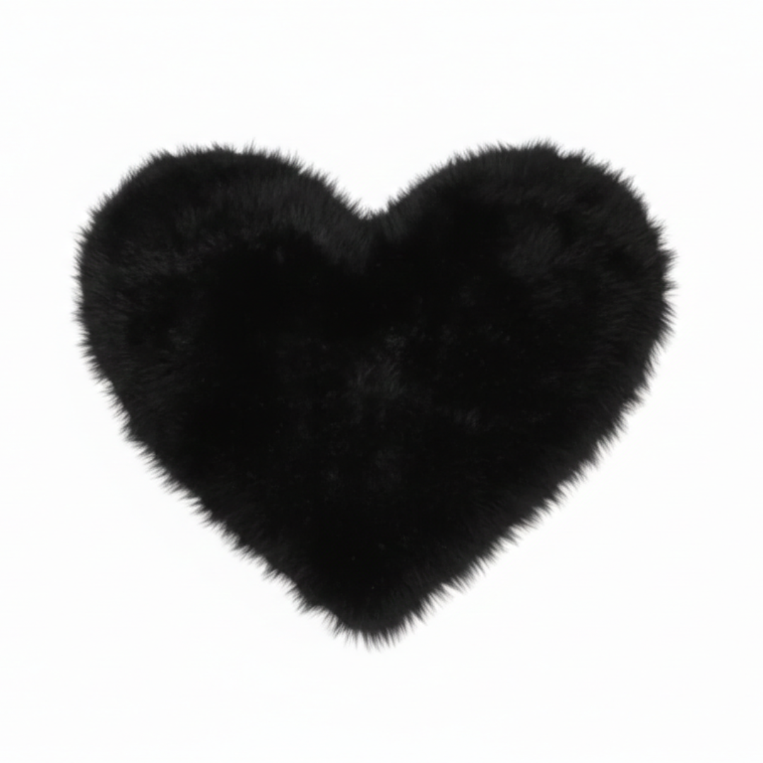 Tapis Coeur Noir 2