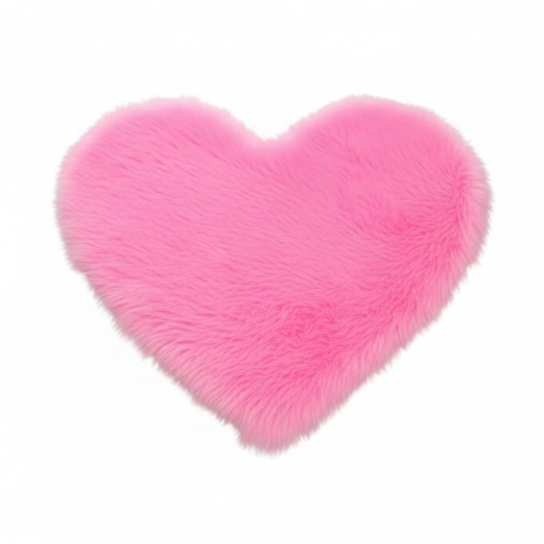 Tapis Coeur Rose 2