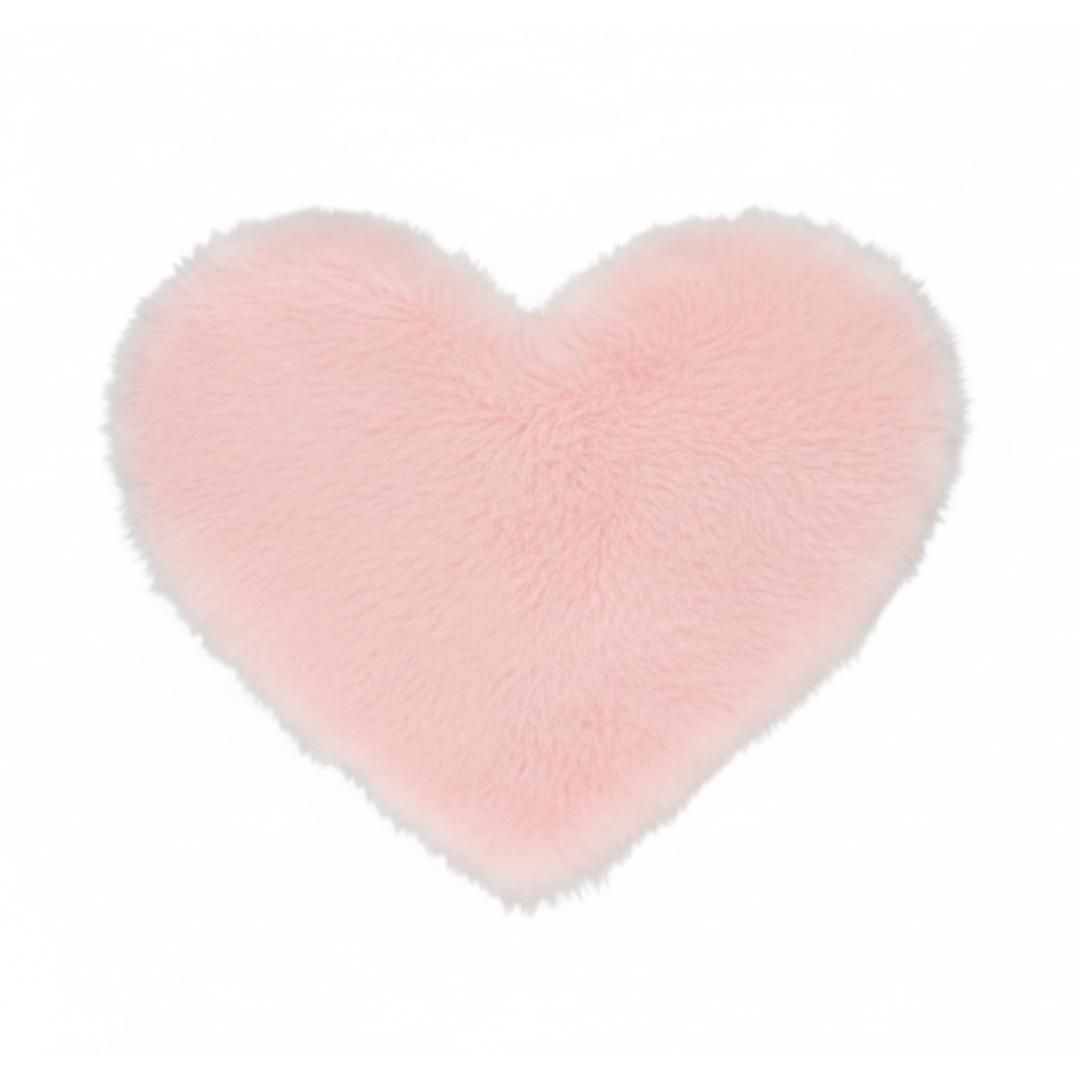 Tapis Coeur Rose Pale 2