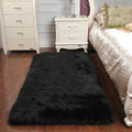 Tapis Fausse Fourrure Noir