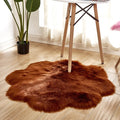 Tapis Fleur Marron