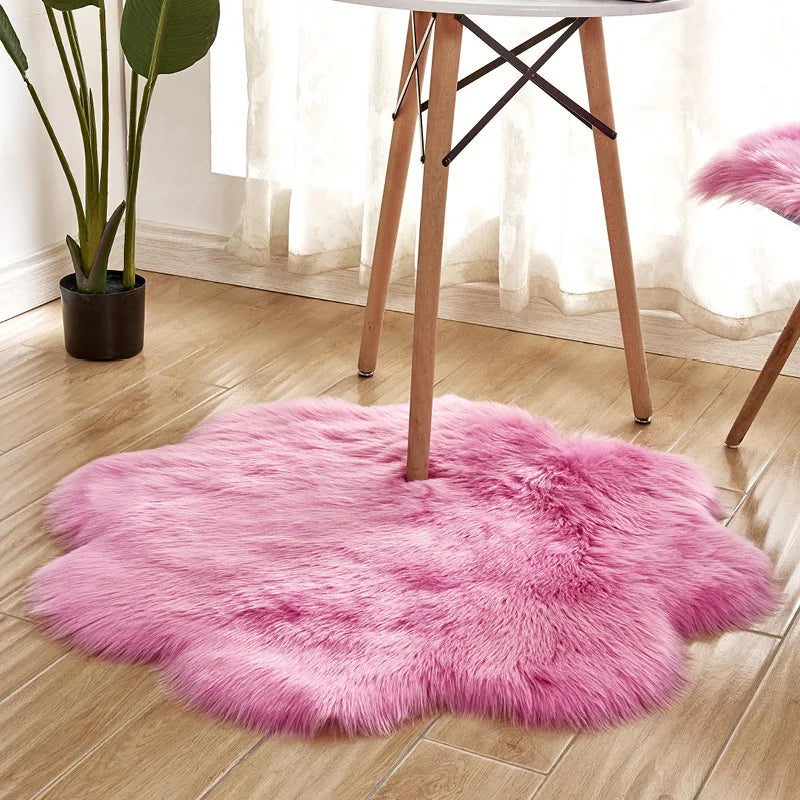 Tapis Fleur Rose