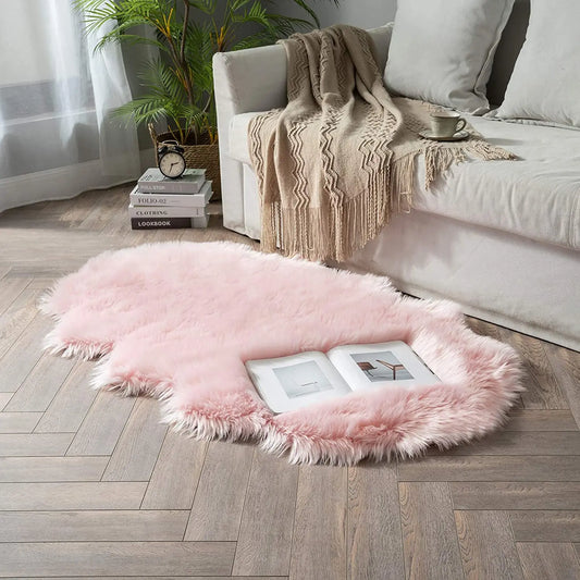 Tapis Poilu Rose