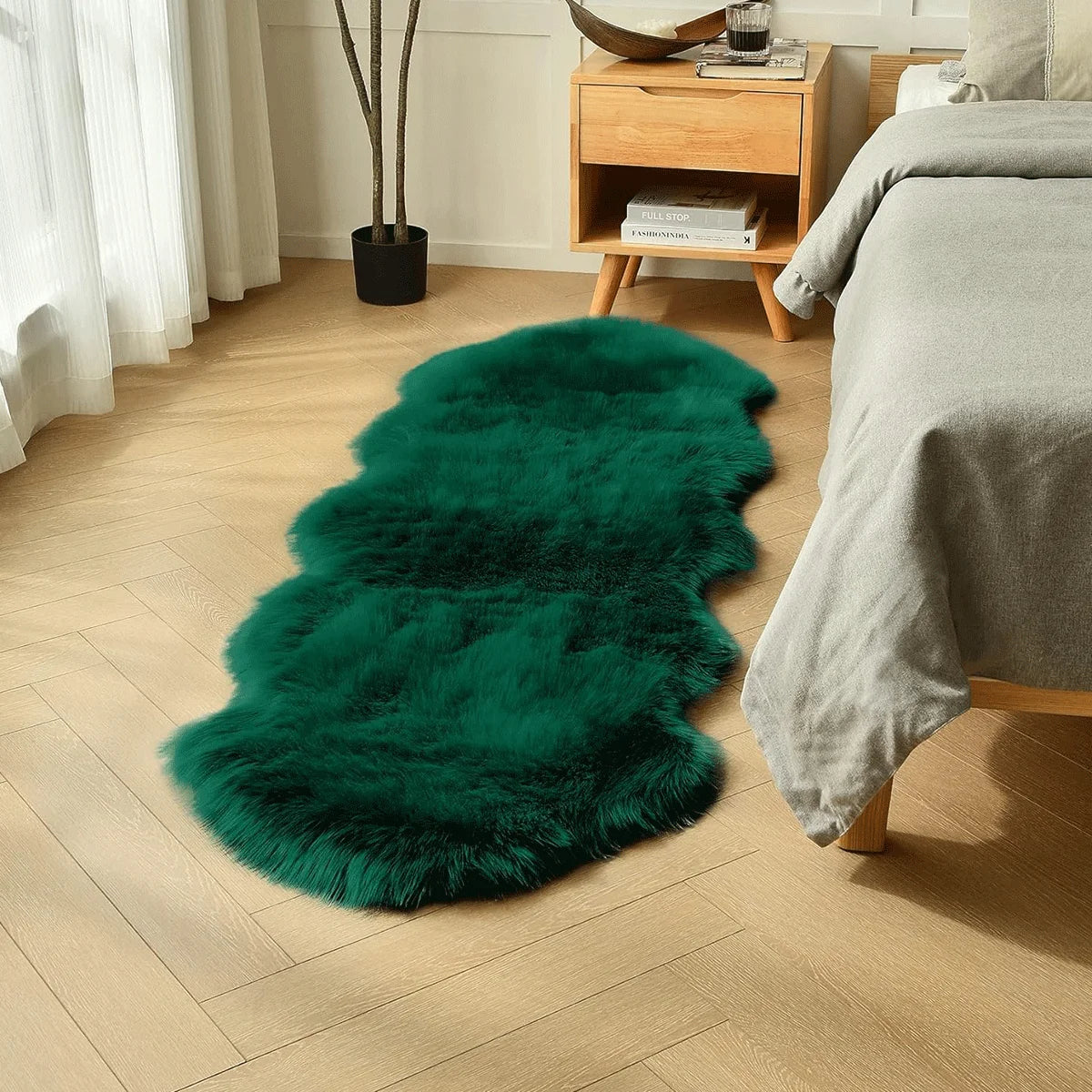 Tapis Poilu Vert