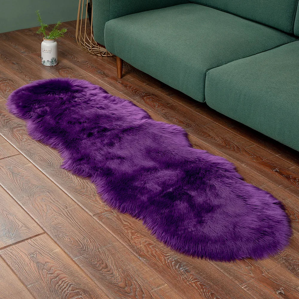 Tapis Poilu Violet