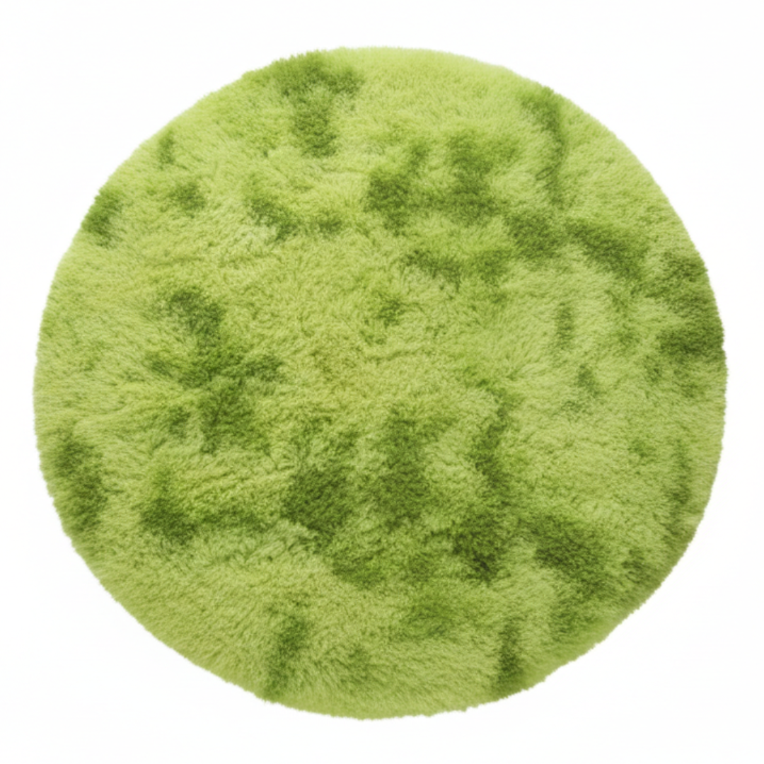 Tapis Rond Tie-dye Vert 2