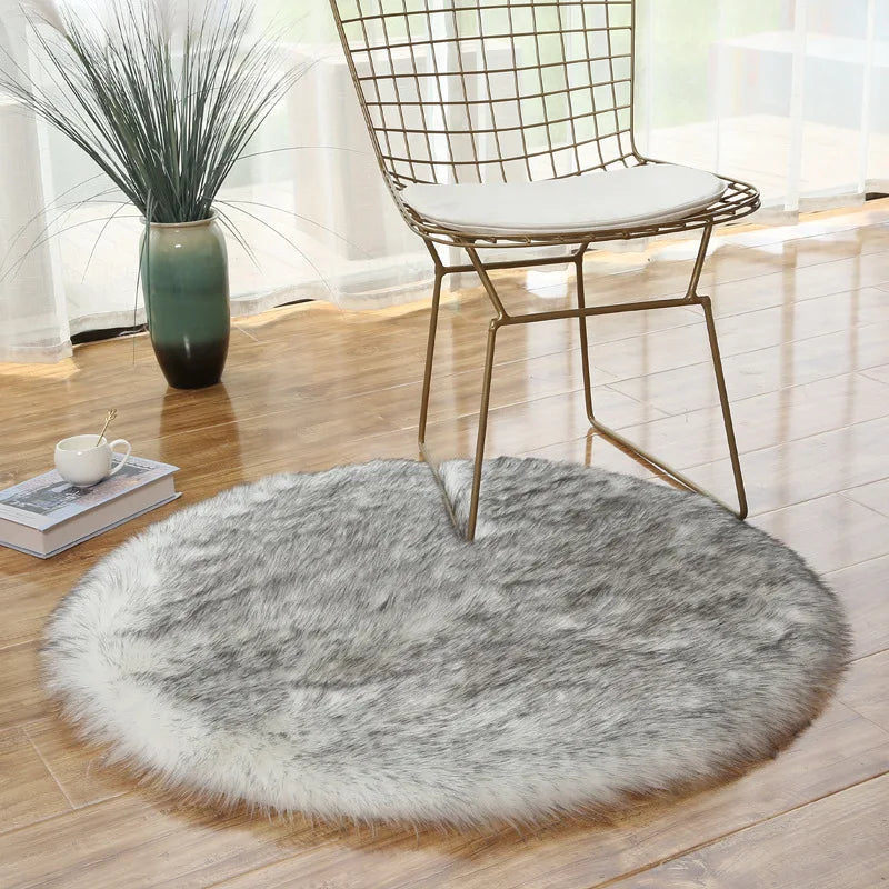 Tapis Rond shaggy Salon