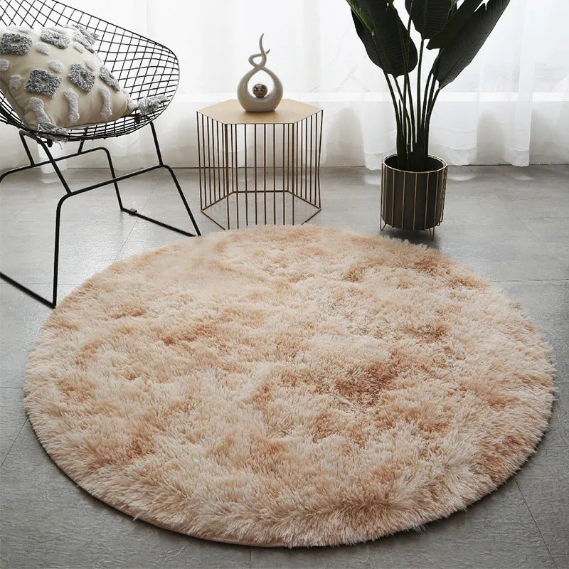 Tapis Salon Rond Beige