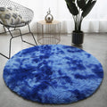 Tapis Salon Rond Bleu