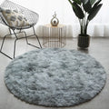 Tapis Salon Rond Gris