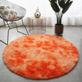 Tapis Salon Rond Orange