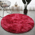 Tapis Salon Rond Rouge