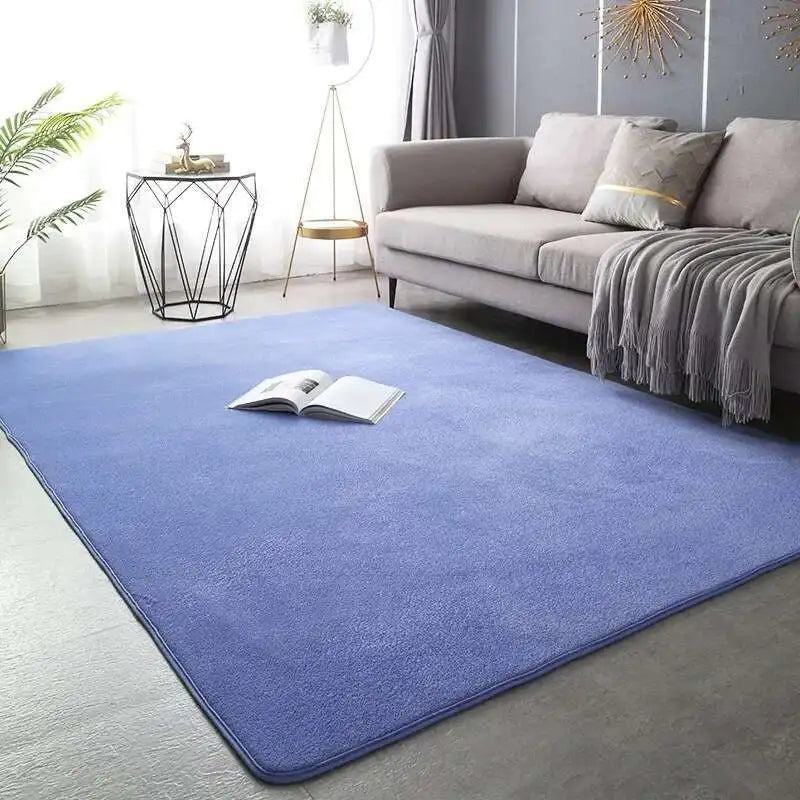Tapis Velours Bleu