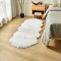 Tapis poilu Blanc