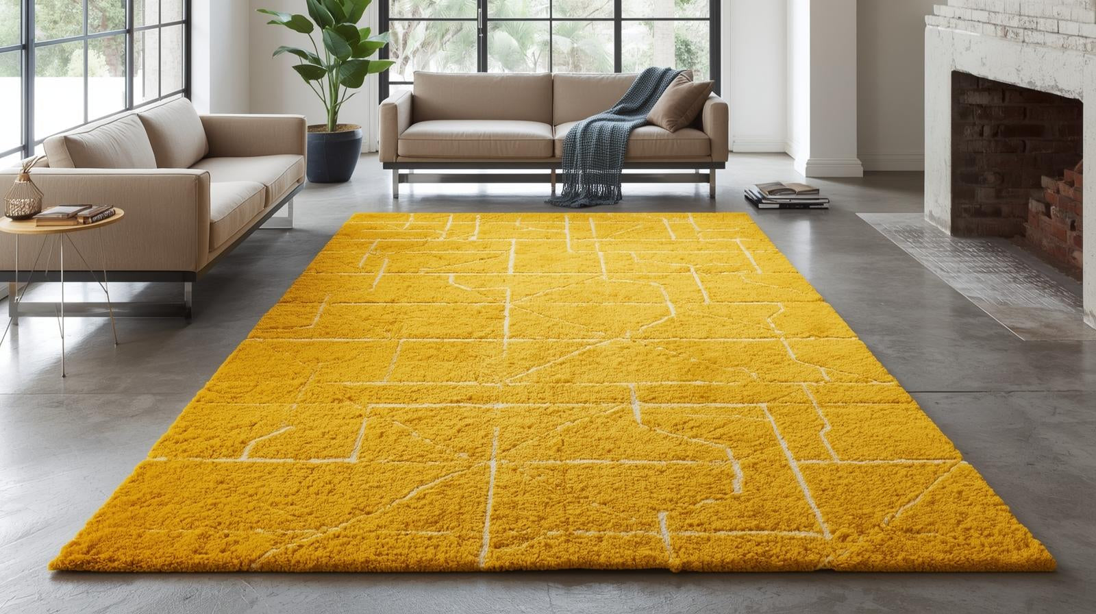 Tapis design dans un salon